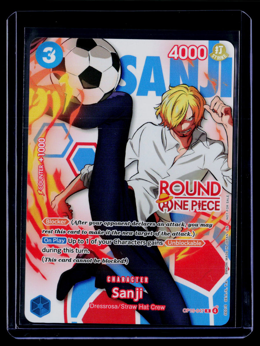 Round1 Promo #OP15-047 Sanji Round One English One Piece