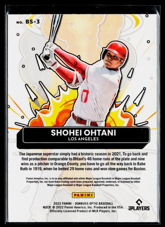 2022 Donruss Optic #BS-3 Shohei Ohtani Bomb Squad