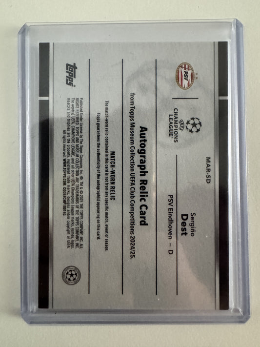 2019-20 Topps Museum Collection MAR-SD Sergino Dest Museum Autograph Relics /150