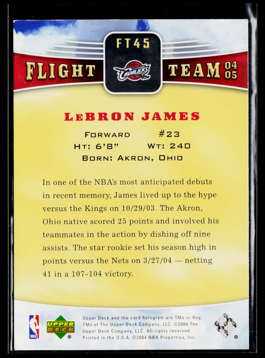 2004-05 Upper Deck #FT45 LeBron James Flight Team