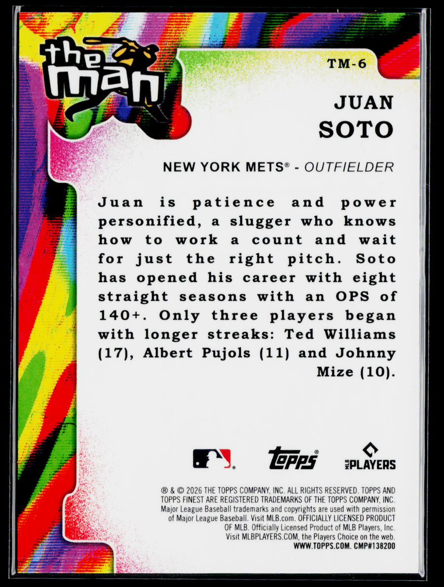 2026 Finest #TM-6 Juan Soto The Man