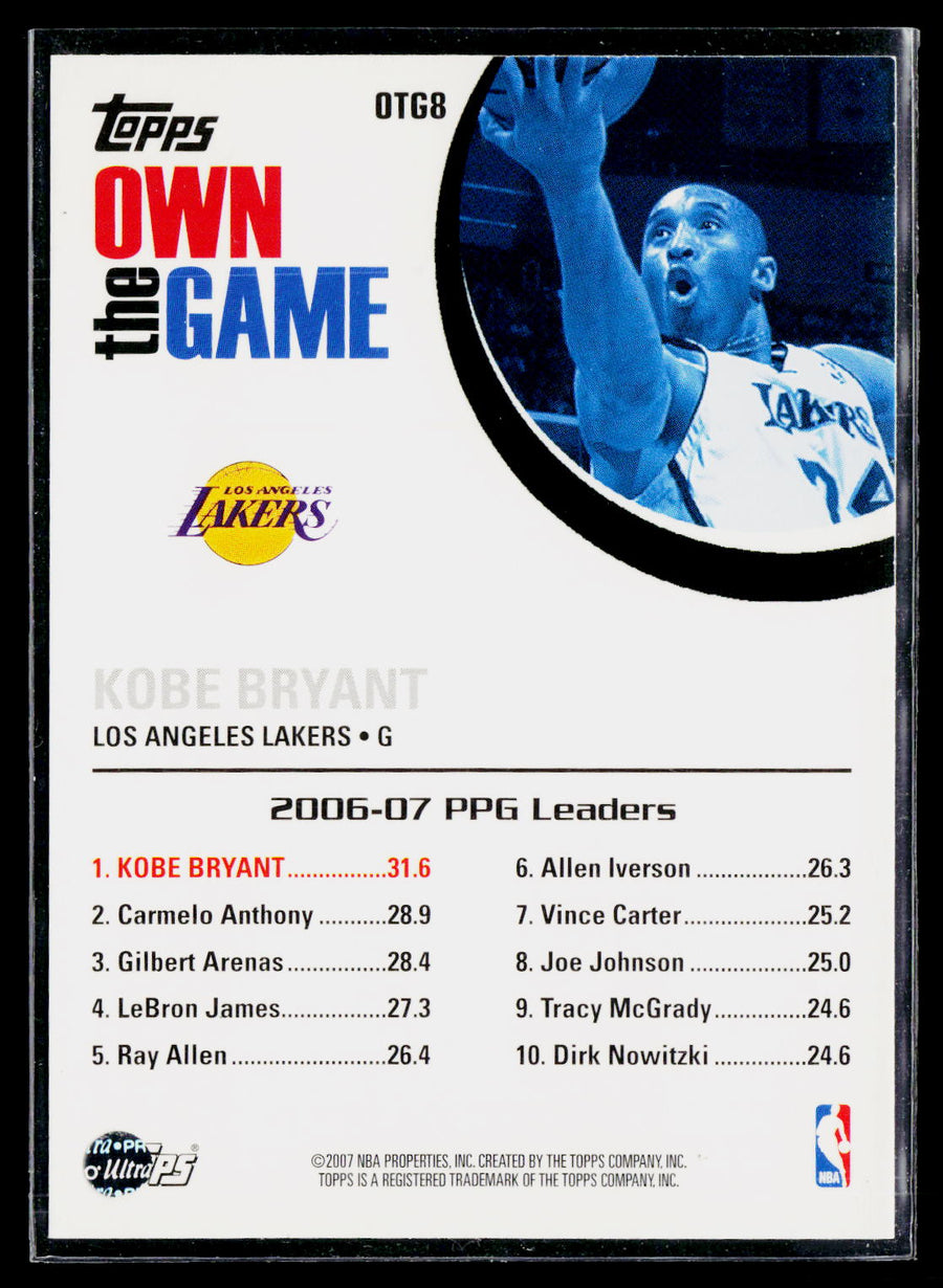 2007-08 Topps #OTG8 Kobe Bryant Own the Game