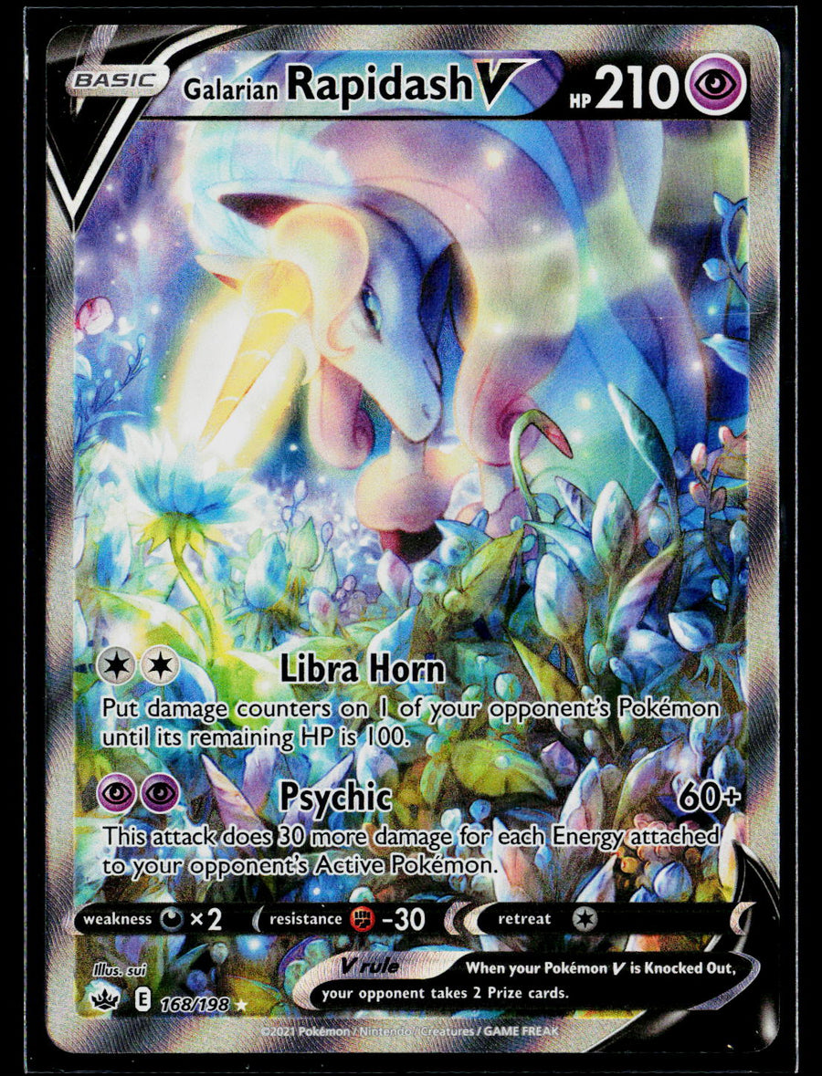 SWSH06: Chilling Reign #168/198 Galarian Rapidash V (Alternate Full Art)