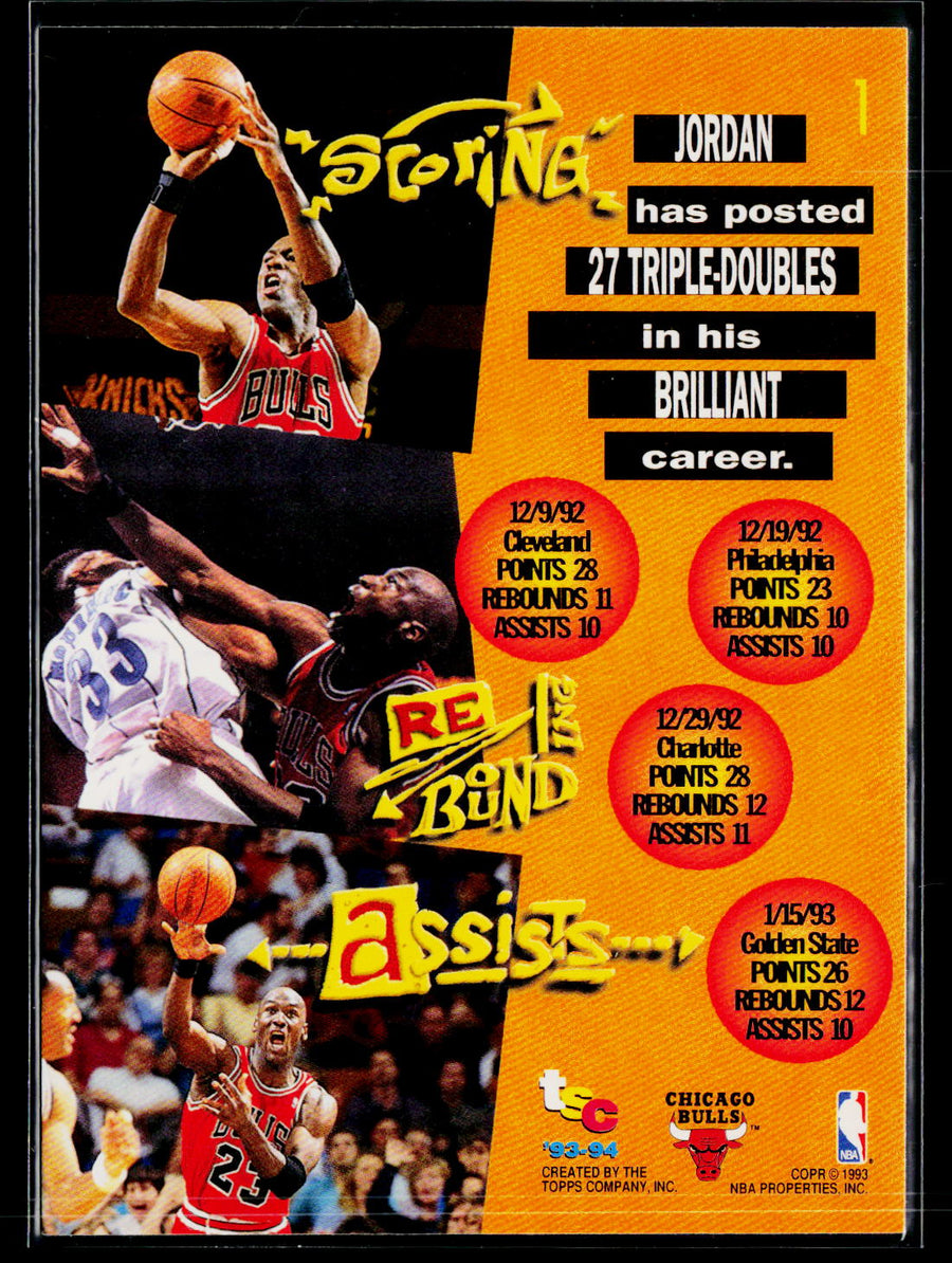Upper Deck 1993-94 Stadium Club 1 Michael Jordan NBA Finals Super Teams Exchange