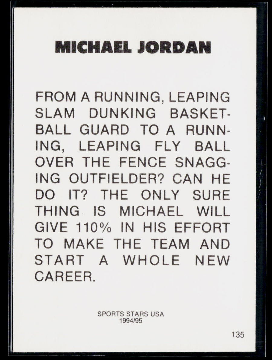 1993-95 Sports Stars USA (unlicensed) 135 Michael Jordan /