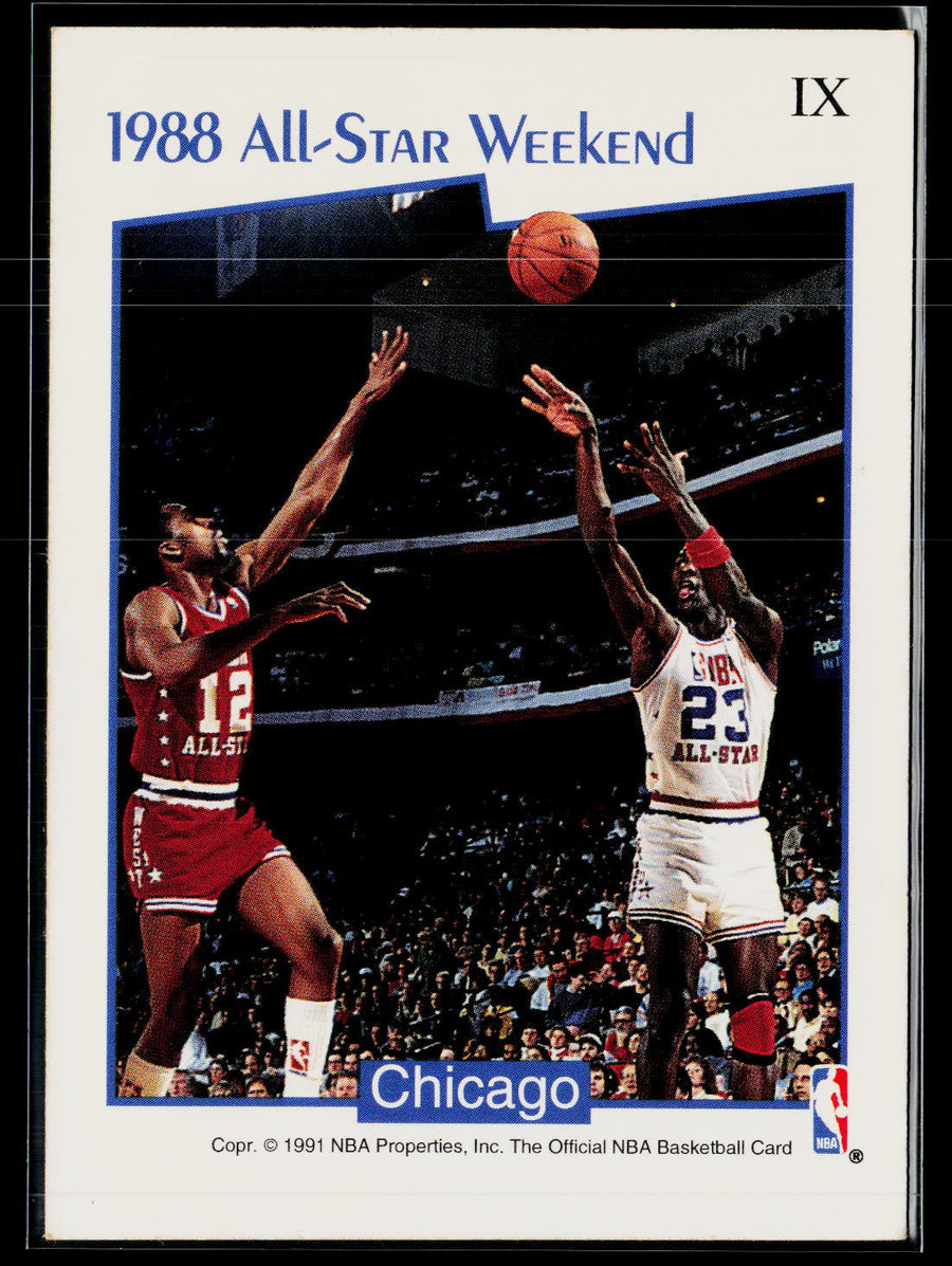 1991-92 Hoops 9 Michael Jordan 1988 All-star Weekend /