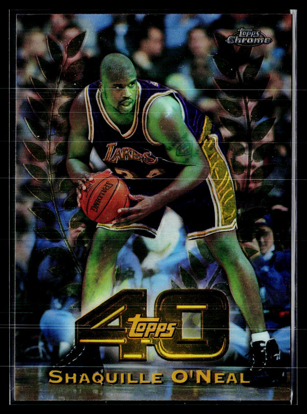 Topps 1997-98 Topps Chrome T40-30 Shaquille O'Neal Topps 40 refractor /