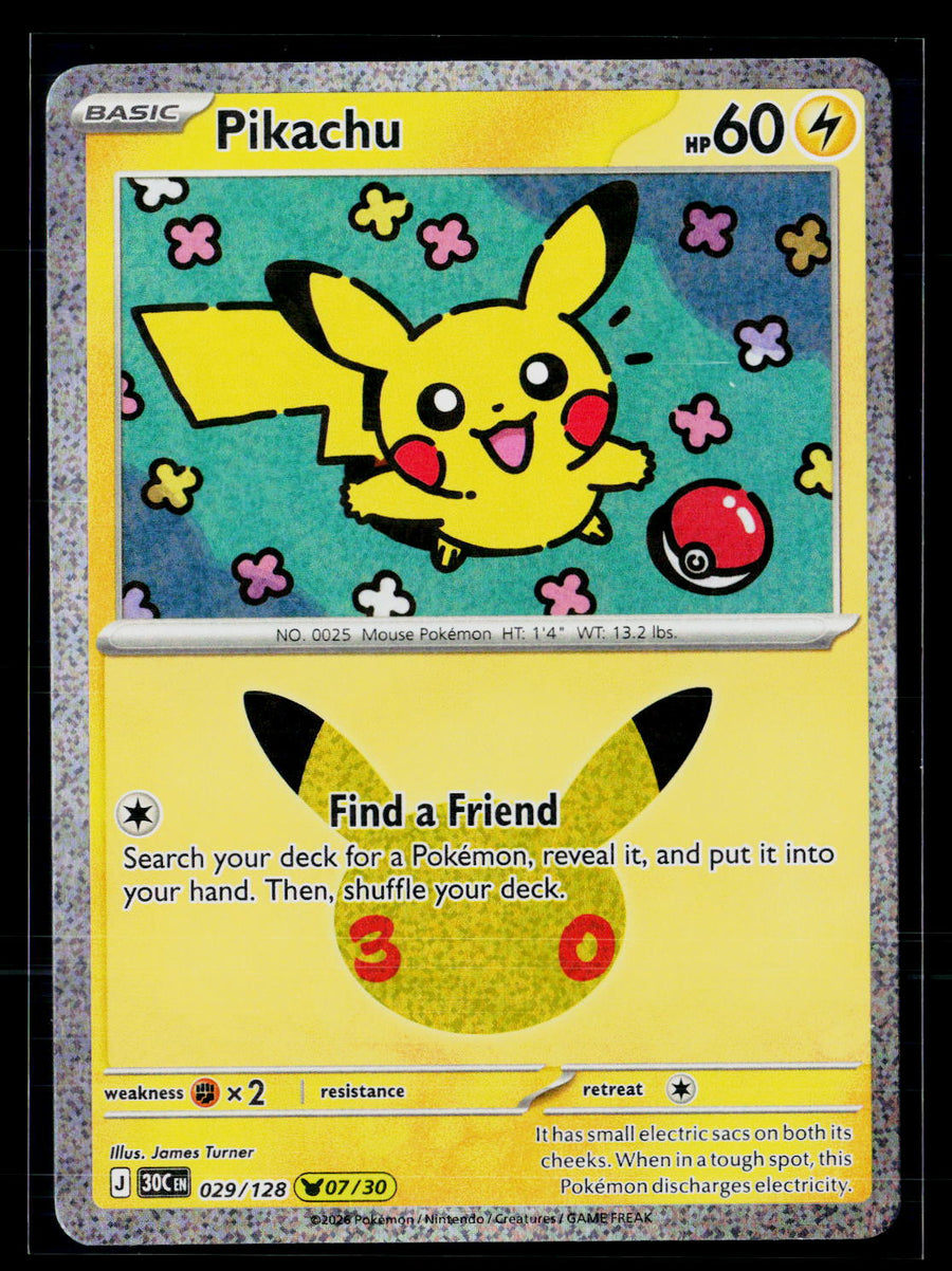 ME: 30th Celebration 029/128 Pikachu