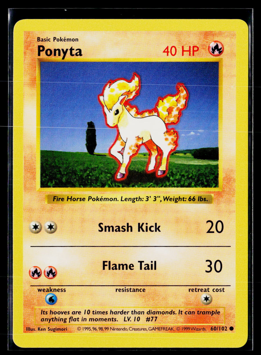 Base Set (Shadowless) 060/102 Ponyta nm