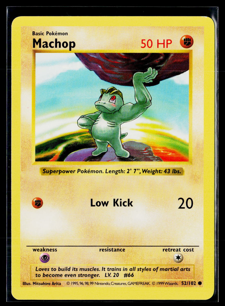 Base Set (Shadowless) 052/102 Machop