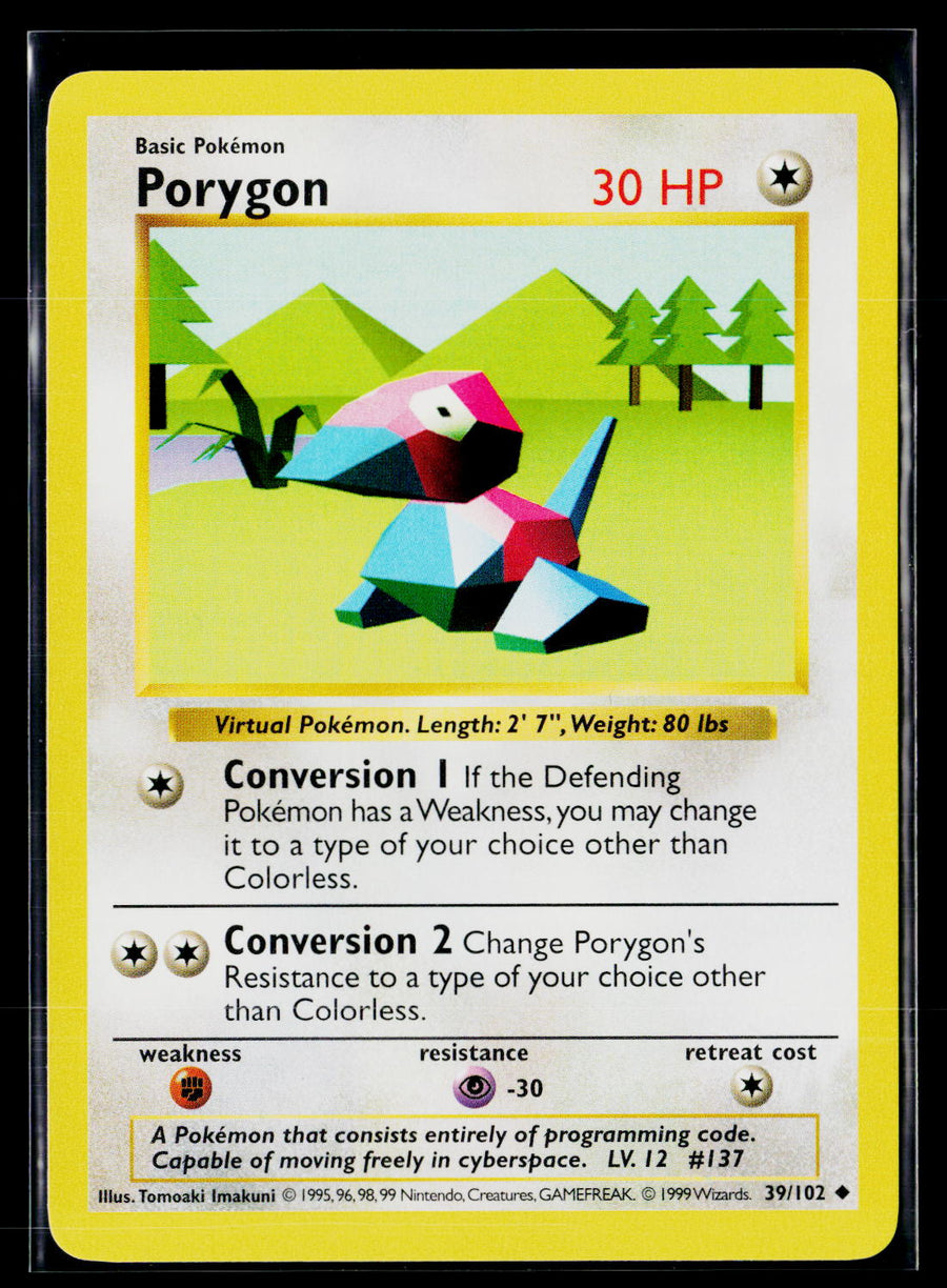 Base Set (Shadowless) 039/102 Porygon
