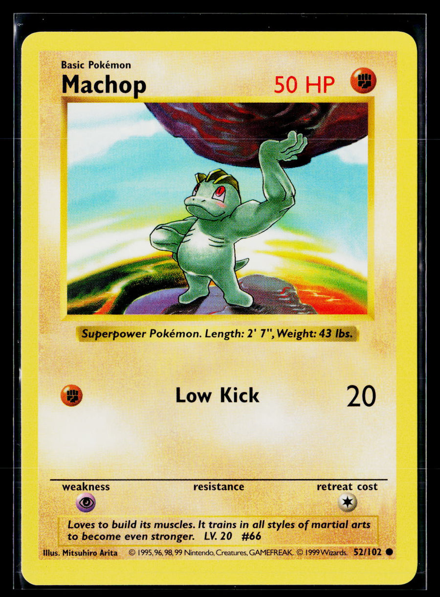 Base Set (Shadowless) 052/102 Machop