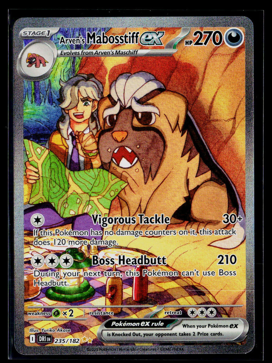 SV10: Destined Rivals 235/182 Arven's Mabosstiff ex