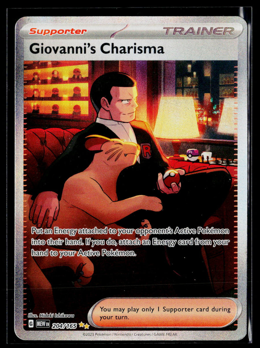 SV: Scarlet & Violet 151 204/165 Giovanni's Charisma