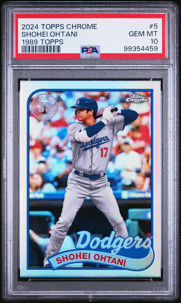 2024 Topps Chrome 1989 Topps Baseball 5 Shohei Ohtani / PSA