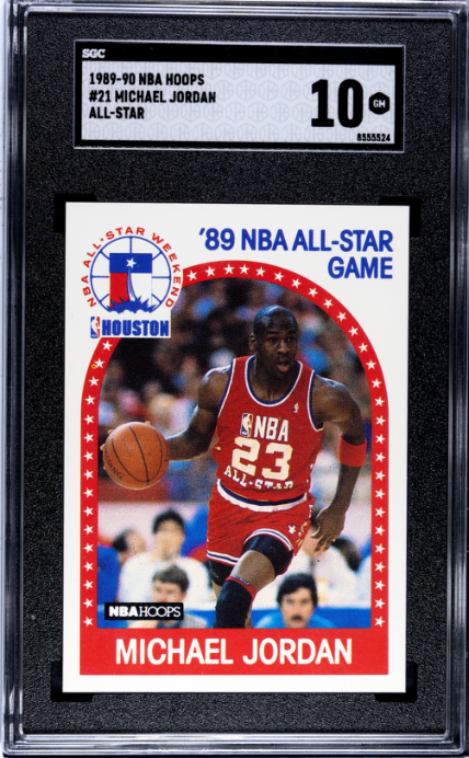 1989-90 Nba Hoops 21 Michael Jordan All-Star / SGC