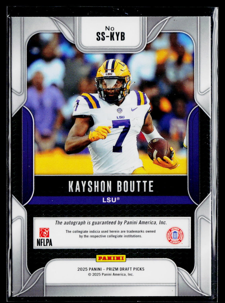 2025 Panini Prizm Draft Picks SS-KYB Kayshon Boutte Sensational Signatures Auto