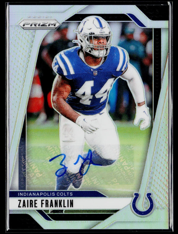 Prizm 2024 Panini Prizm 124 Zaire Franklin Autographs Silver Prizm / AU