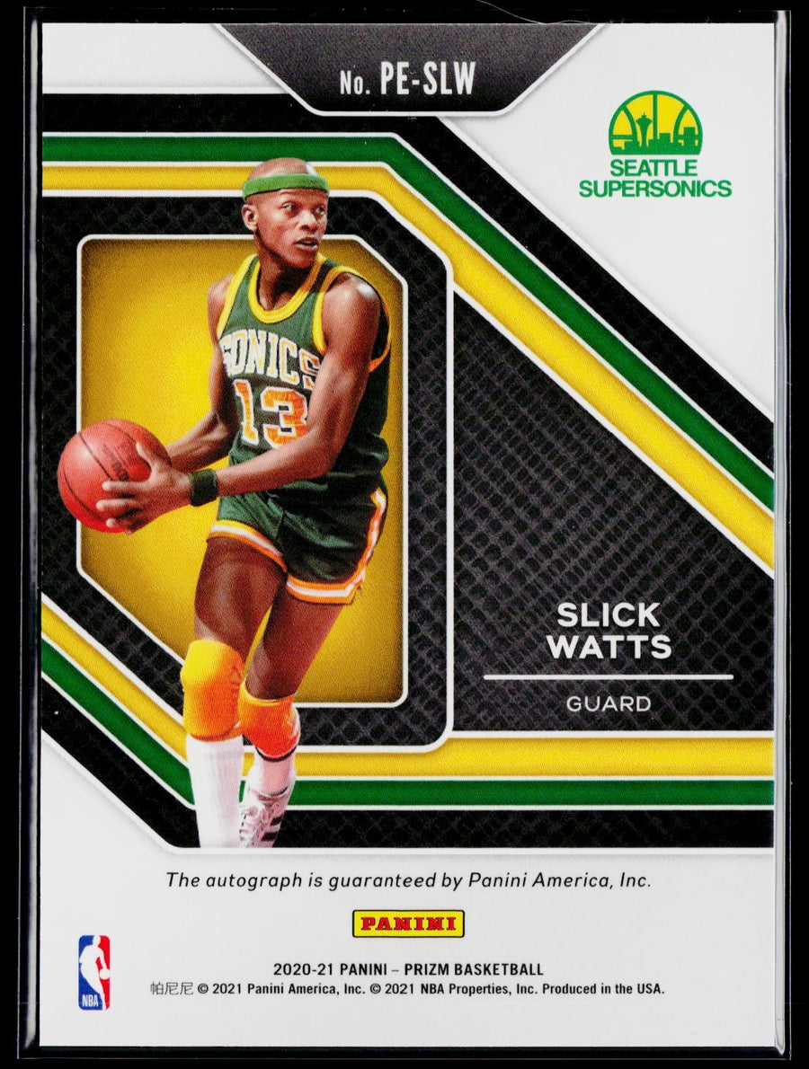 Panini 2020-21 Panini Prizm PE-SLW Slick Watts Penmanship / AU