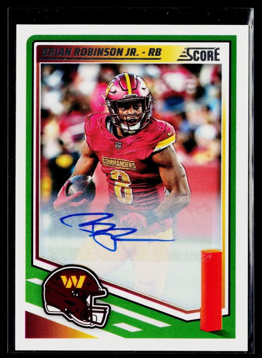 Score 2025 Score 176 Brian Robinson Jr. Base Signatures / AU