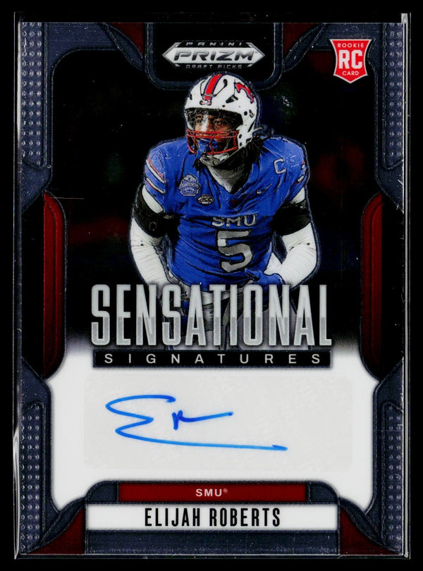 2025 Prizm Draft Picks SS-ELR Elijah Roberts Sensational Signatures Auto RC