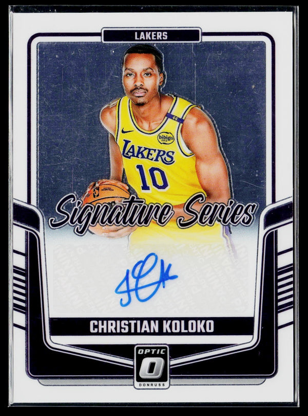 Donruss 2024-25 Donruss Optic SS-KOL Christian Koloko Signature Series / AU