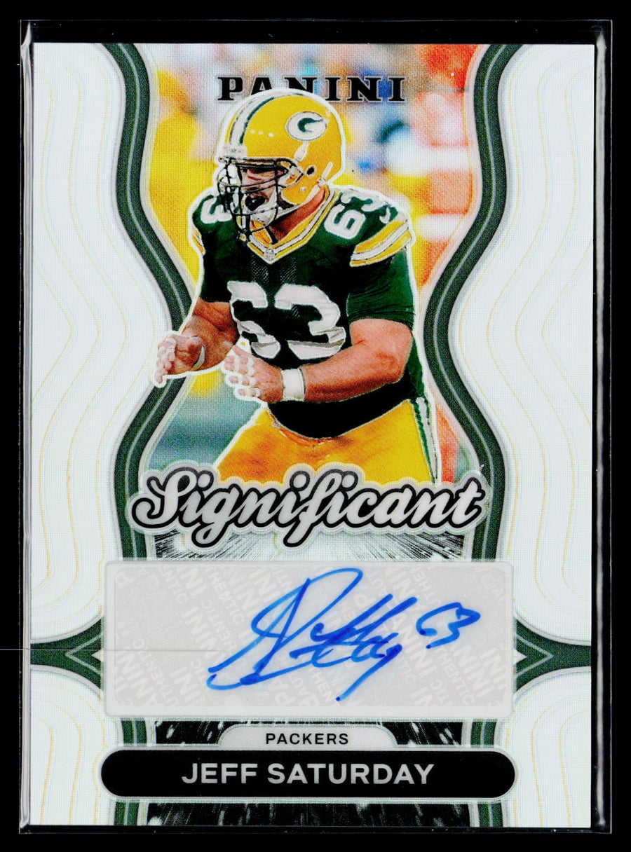 Prizm 2024 Panini Prizm SS-JSY Jeff Saturday Significant Signatures / AU