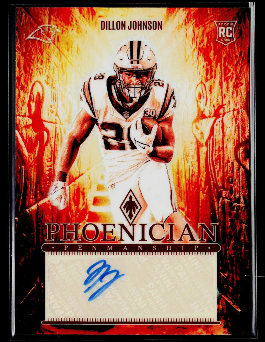 2024 Panini Phoenix PRP-DJN Dillon Johnson Phoenician Rookie Penmanship Auto RC