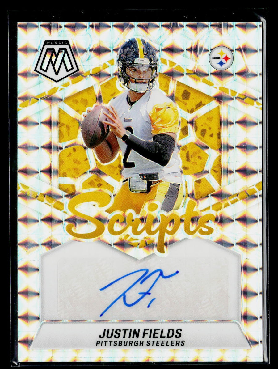 Panini 2024 Panini Mosaic SC-JFS Justin Fields Scripts / AU