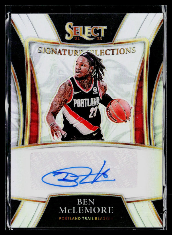 Panini 2021-22 Panini Select SS-BML Ben McLemore Signature Selections / AU