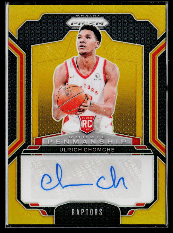 2024-25 Prizm RPE-ULR Ulrich Chomche Rookie Penmanship Gold Auto /10 RC