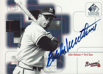 1999 SP Signature Edition #EMa Eddie Mathews Autographs PSA 10