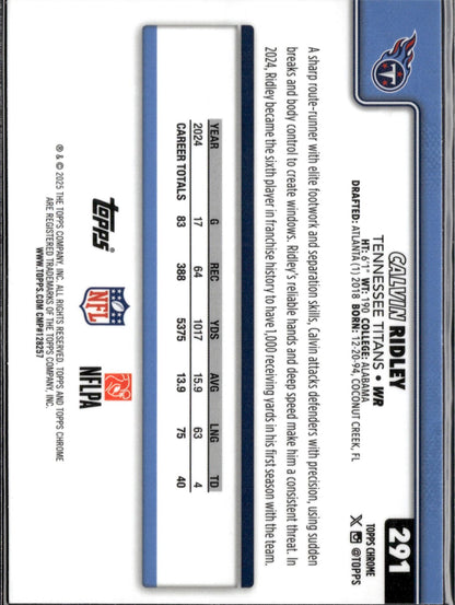 2025 Topps Chrome #291 Calvin Ridley