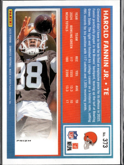 2025 Donruss #373 Harold Fannin Jr. Optic Rated Rookies Preview Red Pandora