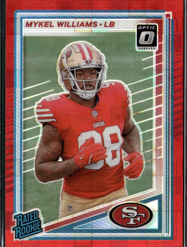 2025 Donruss Optic #210 Mykel Williams Purple Shock