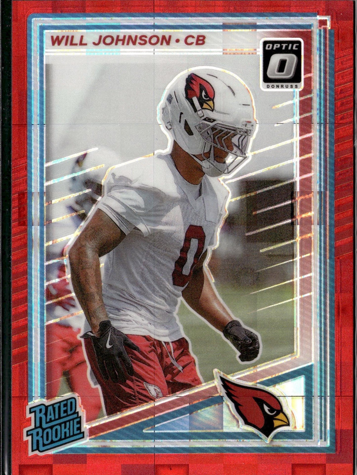 2025 Donruss Optic #247 Will Johnson Purple Shock