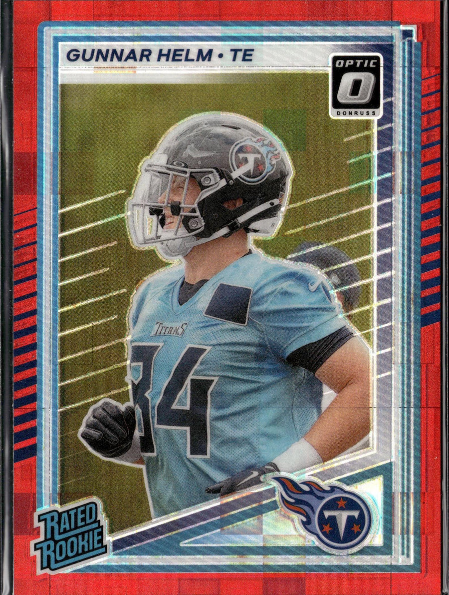 2025 Donruss #371 Gunnar Helm Optic Rated Rookies Preview Red Pandora