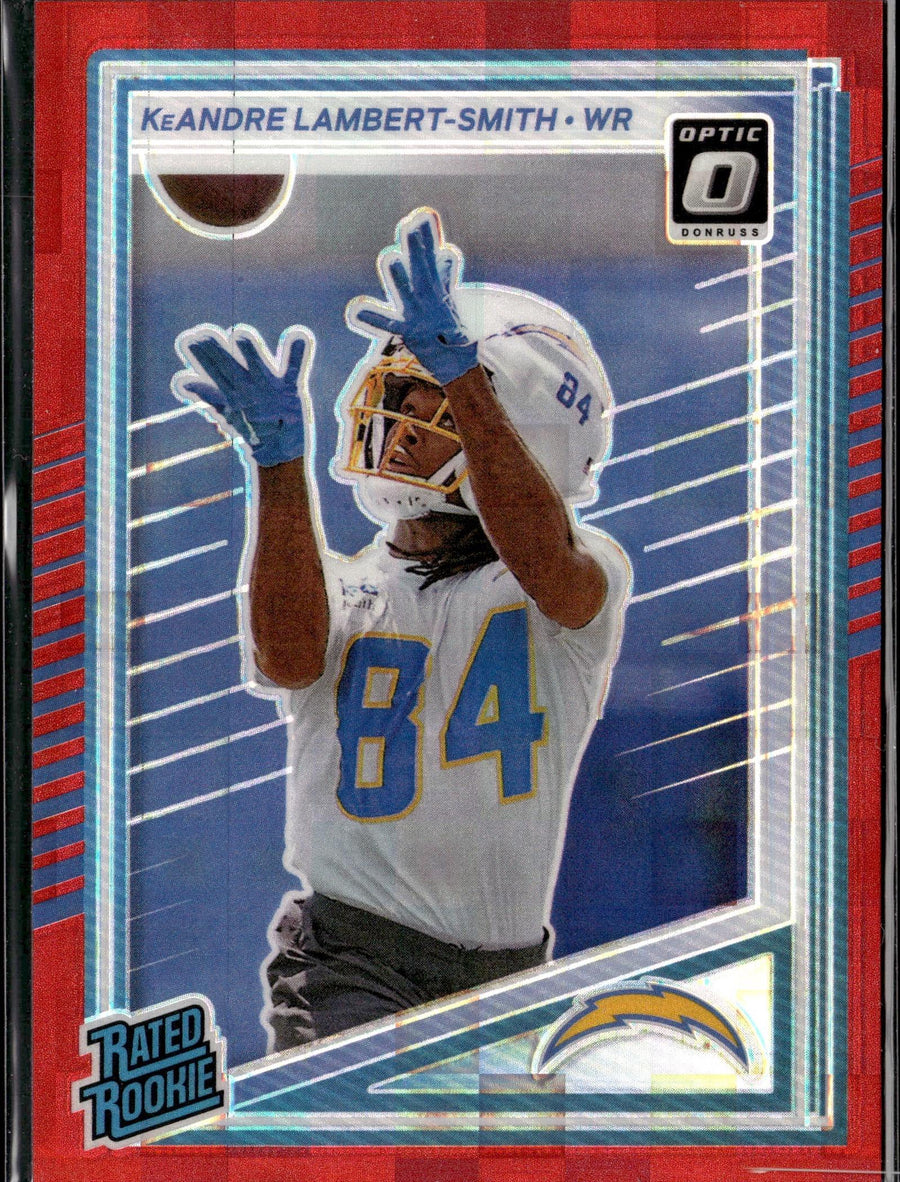 2025 Donruss #367 KeAndre Lambert-Smith Optic Rated Rookies Preview Red Pandora