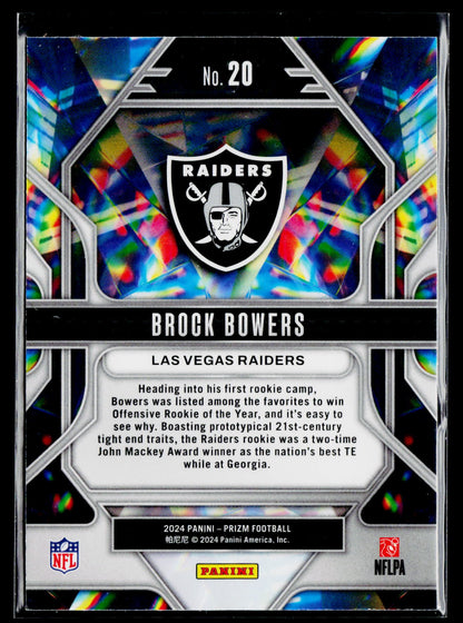 2024 Panini Prizm #20 Brock Bowers Prizmatic
