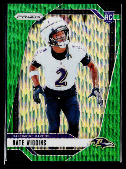 2024 Panini Prizm #380 Nate Wiggins Pink Wave