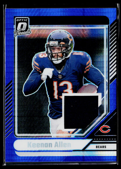 2024 Donruss Optic #DTB-KAN Keenan Allen Donruss Threads Blue Hyper