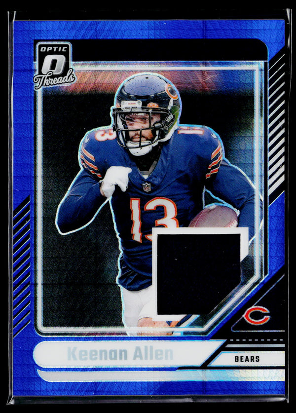 2024 Donruss Optic #DTB-KAN Keenan Allen Donruss Threads Blue Hyper