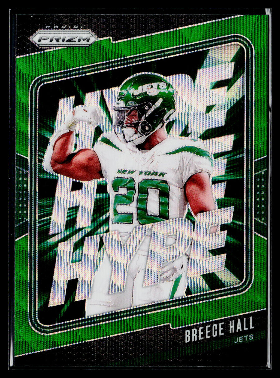 2024 Panini Prizm #11 Breece Hall Hype Green Prizm