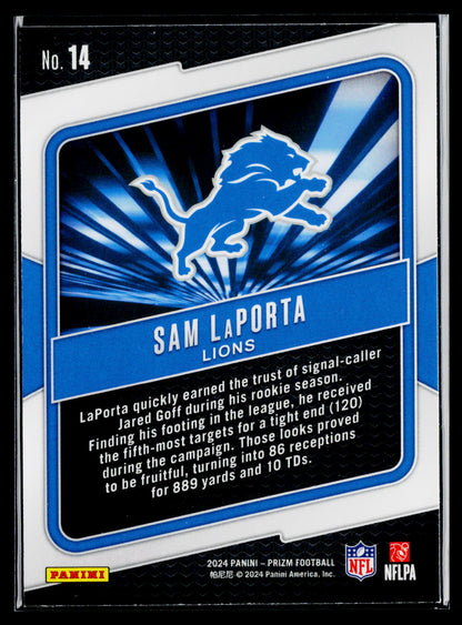 2024 Panini Prizm #14 Sam LaPorta Hype
