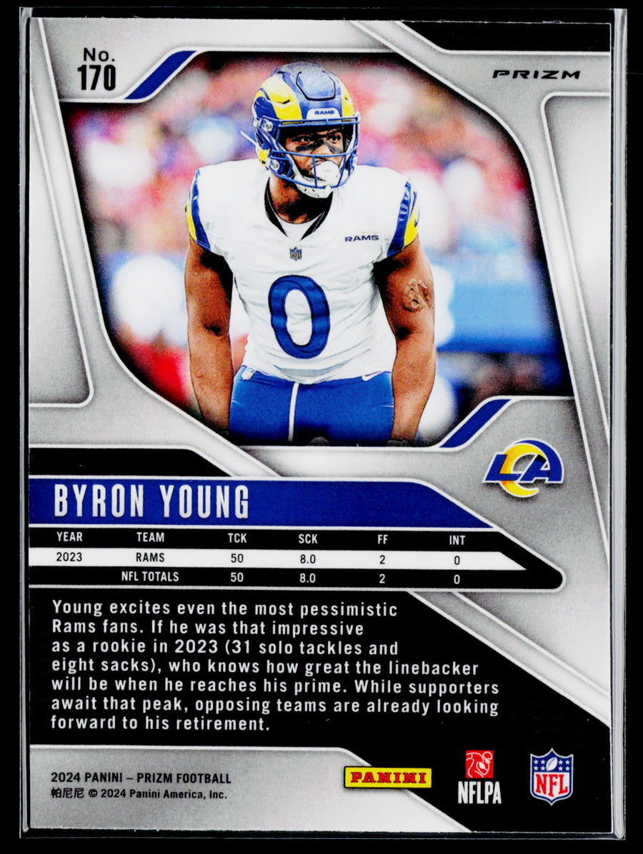 2024 Panini Prizm #170 Byron Young Orange Disco Prizm