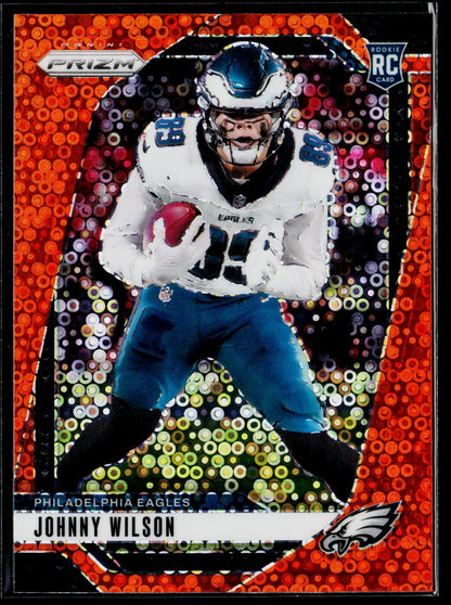 2024 Panini Prizm #355 Johnny Wilson Orange Disco Prizm