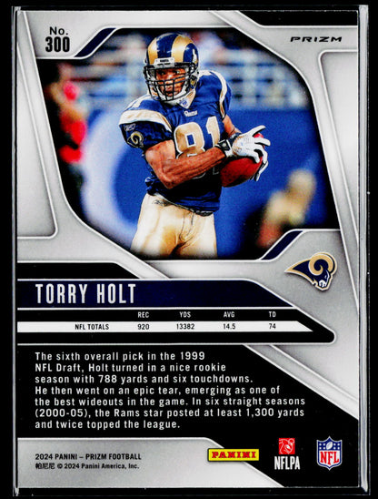2024 Panini Prizm #300 Torry Holt Orange Disco Prizm