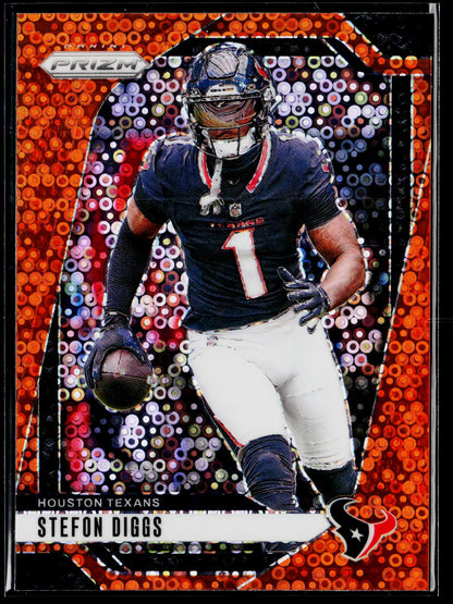 2024 Panini Prizm #114 Stefon Diggs Orange Disco Prizm