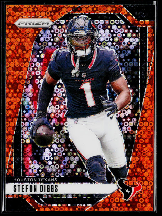 2024 Panini Prizm #114 Stefon Diggs Orange Disco Prizm