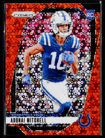 2024 Panini Prizm #303 Adonai Mitchell Orange Disco Prizm